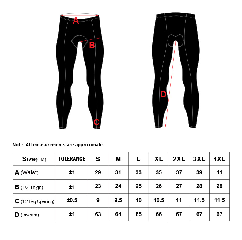 athlio size chart